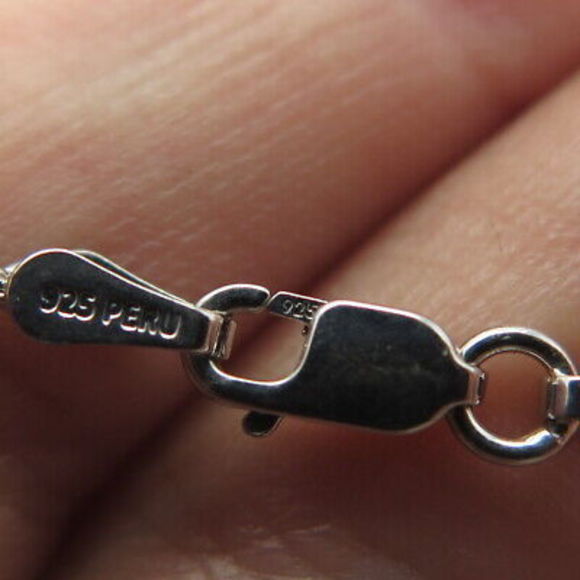 BAILEY BANK BIDDLE 925 Sterling Silver Vintage Peru Twisted Rope Necklace 18" - Picture 8 of 9